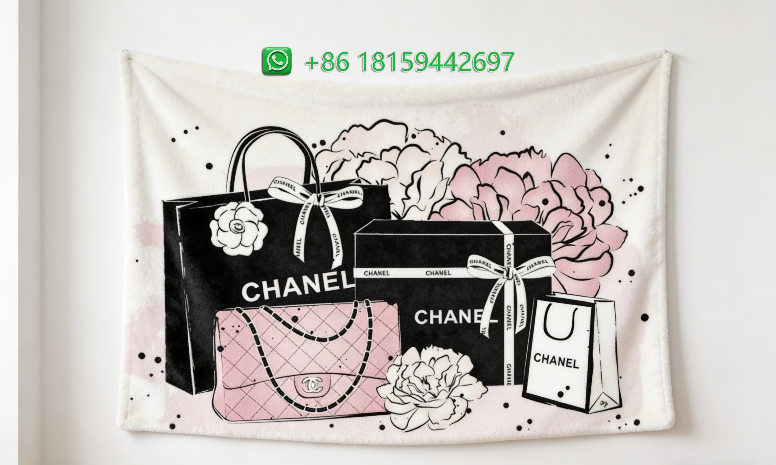 Chanel Throw Blankets